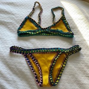 Kiini Neoprene Yellow Bikini